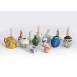 COLLECTION OF 15 MINIATURE CHINESE VASES