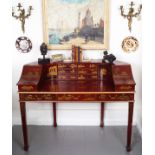 TWENTIETH-CENTURY LACQUERED CARLTON HOUSE DESK