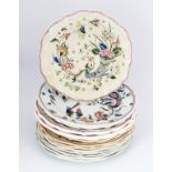 19TH-CENTURY GIEN POTTERY POLYCHROME PLATES