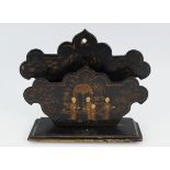 19TH-CENTURY JAPANESE LACQUERED STATIONERY RACK