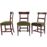 SIX 19TH-CENTURY SHERATON DINING CHAIRS