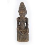 EARLY AFRICAN CARVED WOOD CEREMONIAL FIGURE