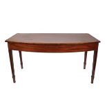 GEORGE III MAHOGANY AND INLAID HALL TABLE,