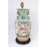 19TH-CENTURY CHINESE VASE STEMMED TABLE LAMP