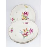 FOUR 19TH-CENTURY HEREND PORCELAIN CABINET PLATES