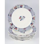 LOT OF 7 WEDGWOOD BLUE AND WHITE PLATES