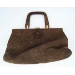 DESIGNER BUFFALO LEATHER HAND BAG