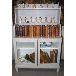 REGENCY PERIOD PAINTED WATERFALL BOOKCASE