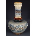 DOULTON LAMBETH BOTTLE SHAPED VASE