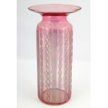 VICTORIAN CRANBERRY GLASS VASE