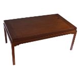 LARGE 19TH-CENTURY MAHOGANY COFFEE TABLE