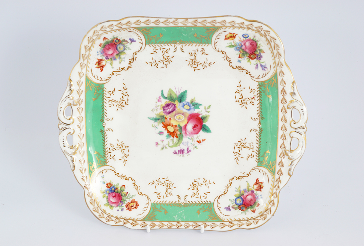 EDWARDIAN CHINA CAKE PLATE