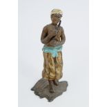 19TH-CENTURY COLD PAINTED NUBIAN FIGURE