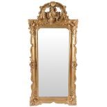 LARGE 19TH-CENTURY GILT FRAMED PIER MIRROR