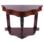 VICTORIAN MAHOGANY HALL TABLE