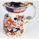 19TH-CENTURY IRONSTONE MANDELAY PATTERN JUG