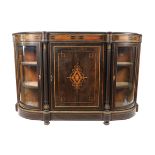 19TH-CENTURY ORMOLU MOUNTED AND INLAID CREDENZA