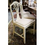 SET OF 8 EDWARDIAN HEPPLEWHITE DINING CHAIRS