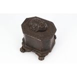 18TH-CENTURY CAST IRON TOBACCO JAR