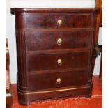 SMALL EDWARDIAN MAHOGANY CHEST