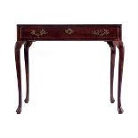 GEORGE III PERIOD MAHOGANY SILVER TABLE