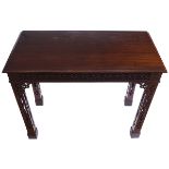 19TH-CENTURY MAHOGANY CHIPPENDALE CONSOLE TABLE