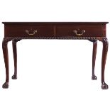 EDWARDIAN PERIOD CHIPPENDALE LIBRARY TABLE