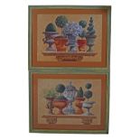 PAIR OF LARGE DECORATIVE PRINTS