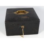 REGENCY PERIOD LEATHER BOUND TRAVELLING BOX