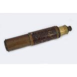 19TH-CENTURY BRASS TELESCOPE