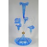 BLUE GLASS EPERGNE