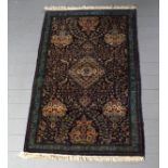 SILK RUG, INDO-PERSIAN