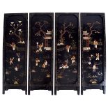 19TH-CENTURY CHINESE LACQUERED PANELS