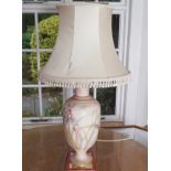 19TH-CENTURY WORCESTER VASE STEMMED TABLE LAMP