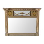 REGENCY GILT FRAME OVER MANTLE MIRROR