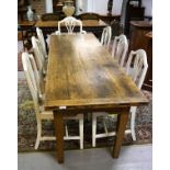 LARGE 18TH-CENTURY OAK FARMHOUSE TABLE