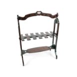 GEORGIAN MAHOGANY BOOT AND WHIP RACK