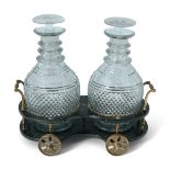 GEORGIAN WINE CARRIAGE AND DECANTERS