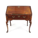 IRISH GEORGE I PERIOD RED WALNUT WRITING BUREAU