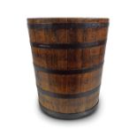 LARGE 19TH-CENTURY LOG BARREL