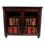 CORK REGENCY PERIOD DWARF BOOKCASE