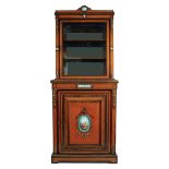 PAIR OF SATINWOOD AND SEVRES CABINETS