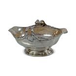 19TH-CENTURY SILVER PLATED SAUCE BOAT