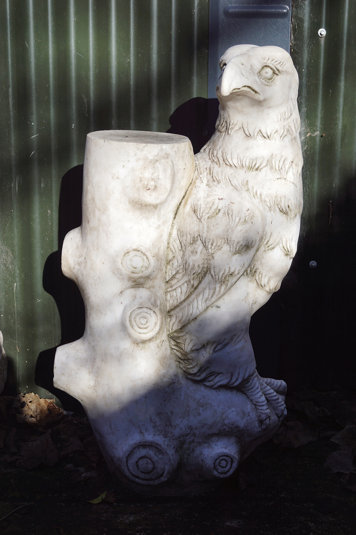PAIR OF 19TH-CENTURY FRENCH MARBLE EAGLES - Image 2 of 3