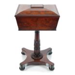 WILLIAM IV MAHOGANY TEAPOY