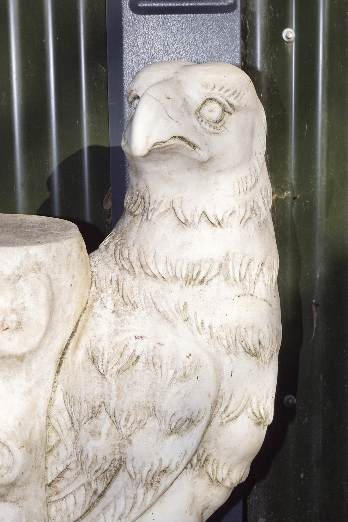 PAIR OF 19TH-CENTURY FRENCH MARBLE EAGLES - Image 3 of 3