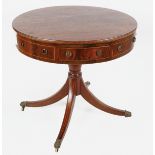 REGENCY PERIOD MAHOGANY DRUM TABLE, CIRCA 1810