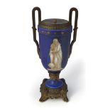 PARIS PORCELAIN AND ORMOLU VASE STEMMED LAMP