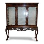 DUBLIN EDWARDIAN PERIOD MAHOGANY DISPLAY CABINET