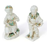 TWO GERMAN PORCELAIN FIGURES